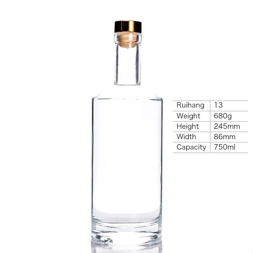 750ml Classic Cylinder Spirits Bottle - RH13