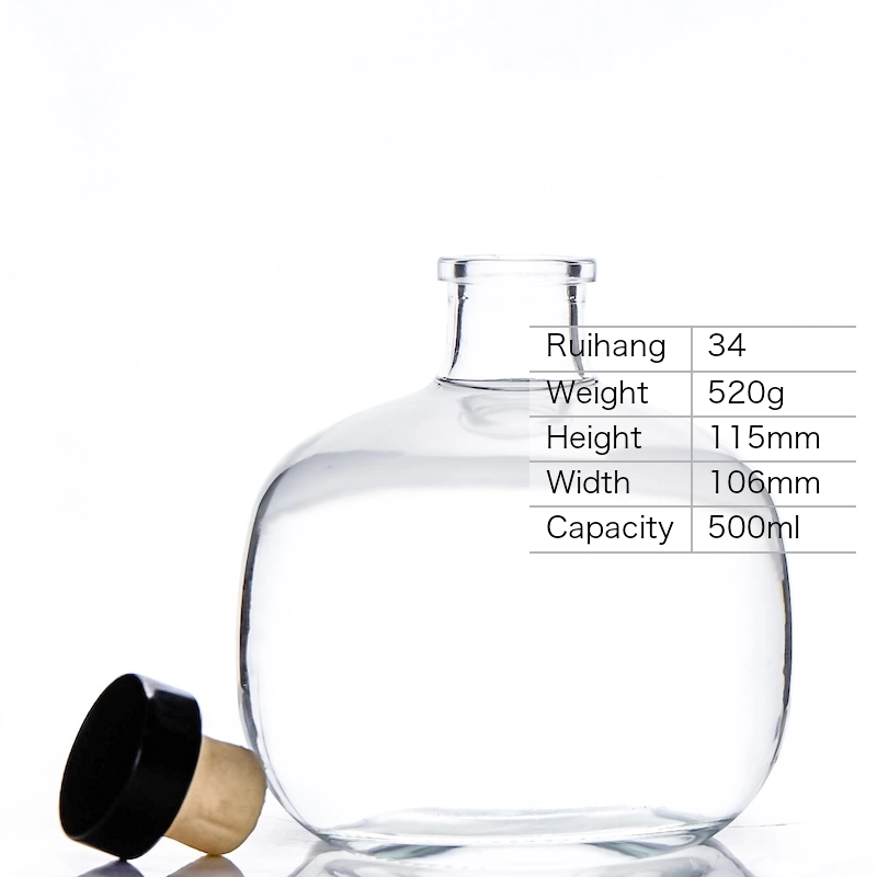 500ml Wide Body Craft Spirit Bottle - RH34