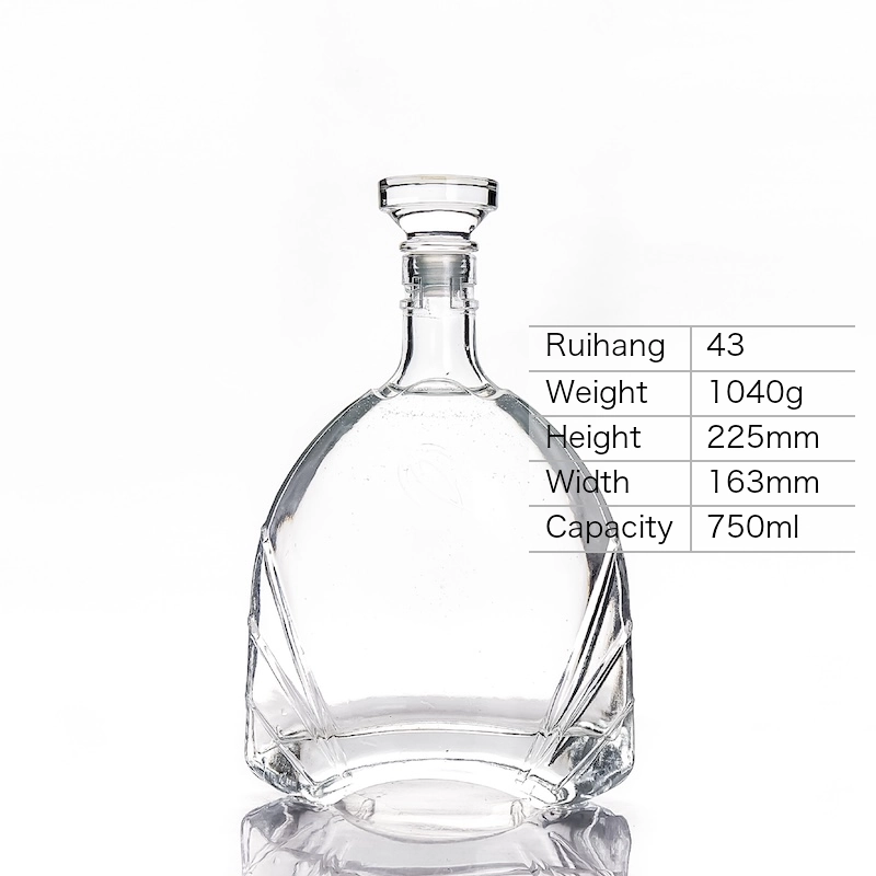 750ml Elegant Oval Decanter Bottle - RH43