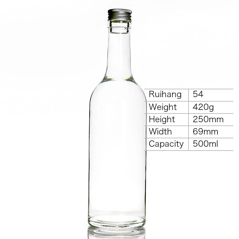500ml Traditional Spirits Glass Bottle - RH54