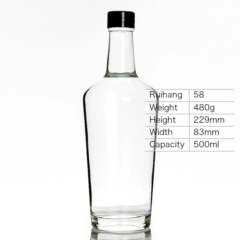 500ml Modern Conical Spirit Bottle - RH58